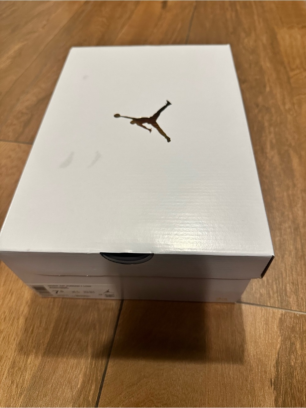 EMPTY WHITE BOX ONLY Women’s Air Jordan 1 Low Size 7.5 Tissues Gold Logo